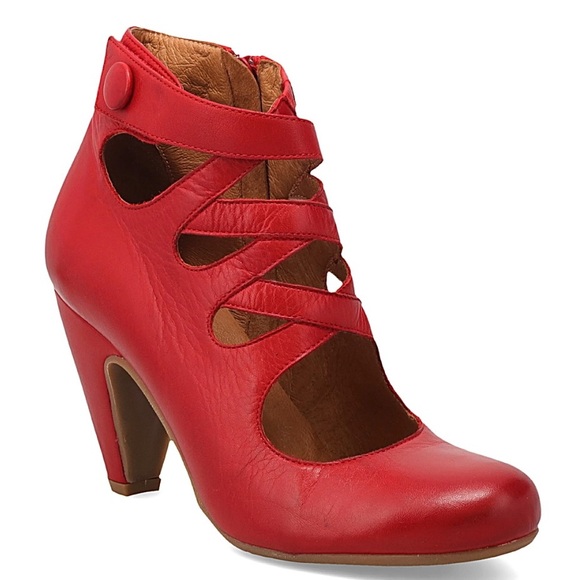 Miz Mooz Shoes - Miz Mooz Sedona Red Leather Heels